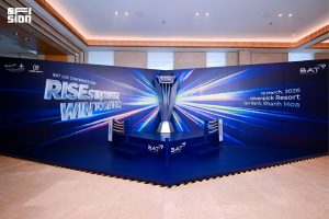 Khu vực nhận diện BAT LOS Conference 2026 tại Mövenpick Resort Cam Ranh